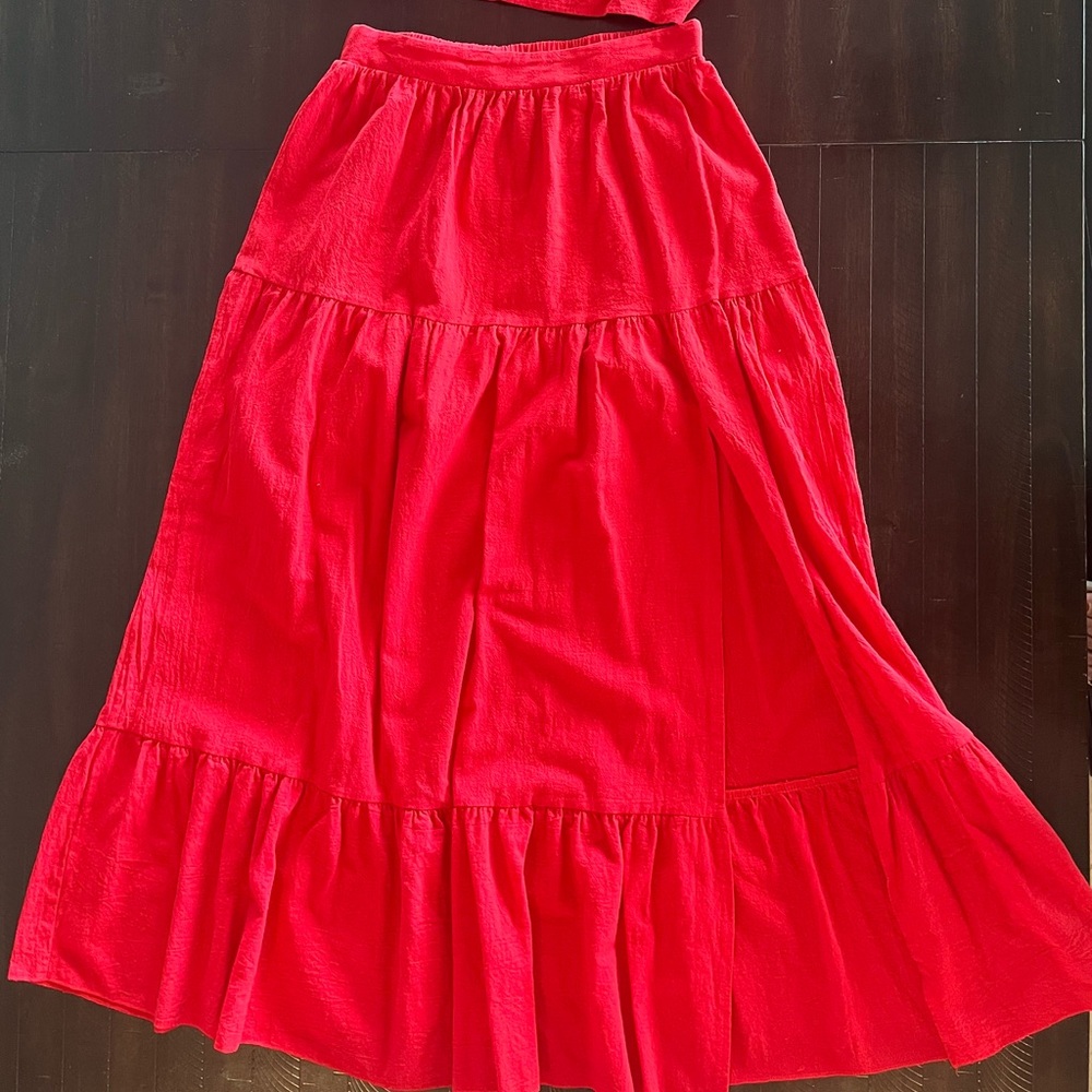 Red Two-Piece Set - Picture 2 of 2